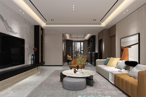 江門市潮連玫瑰園現(xiàn)代風(fēng)格三居室裝修案例