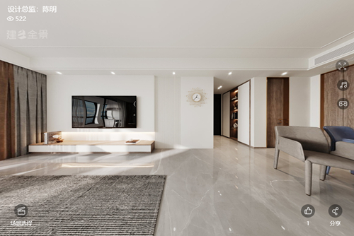 衢州市濱江&middot;春江月現代簡約風格三居室裝修案例