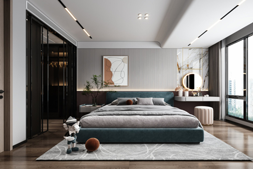 衢州市東跡大道現(xiàn)代風(fēng)格四居室裝修案例