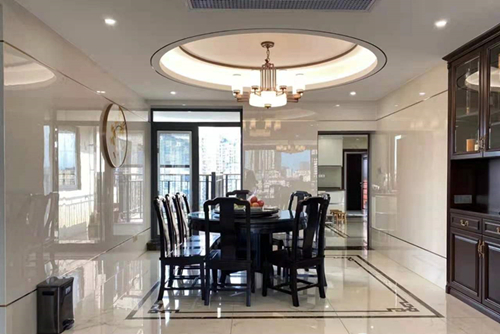 河源市得嘉花園新中式風格別墅裝修案例