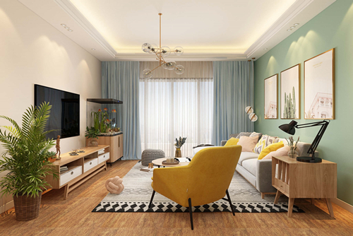 廣州市越秀&middot;大學城&middot;和樾府北歐風格四居室裝修案例