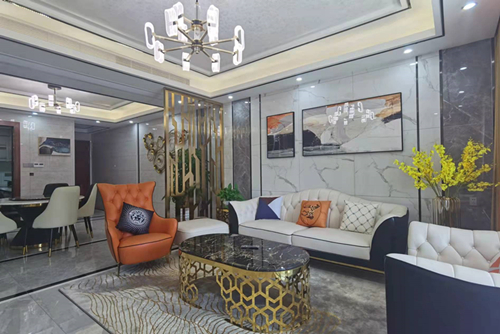 河源市東江灣江灣明珠現代風格平層裝修案例