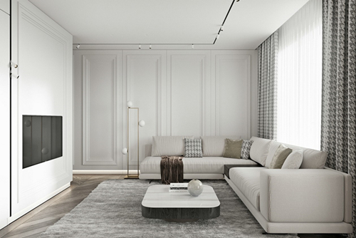 涼山彝族自治州碧海藍天現代簡約風格平層裝修案例