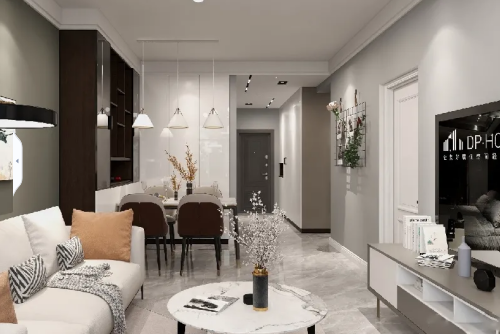 佛山市保利天悅現代簡約風格三居室裝修案例