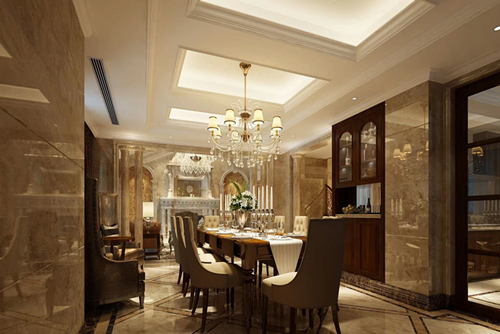 清遠市高新區萬家福公寓歐式風格別墅裝修案例