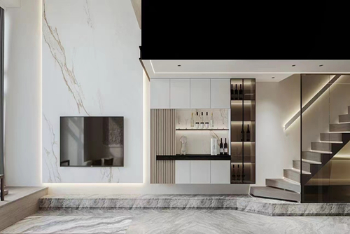 清遠市領秀瑞城現代簡約風格復式裝修案例