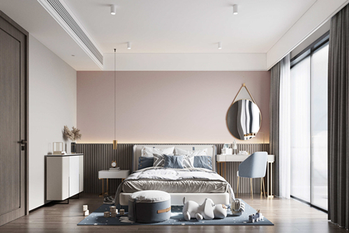 海口市帝和華庭現代簡約風格別墅裝修案例