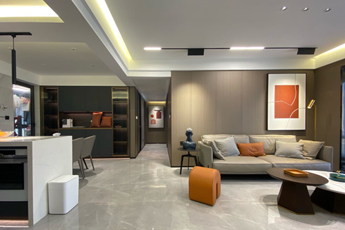 海口市耀江花園現代簡約風格平層裝修案例