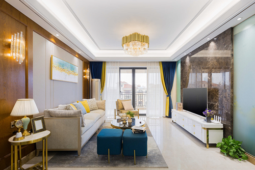 海口市椰海潤景現代簡約風格三居室裝修案例