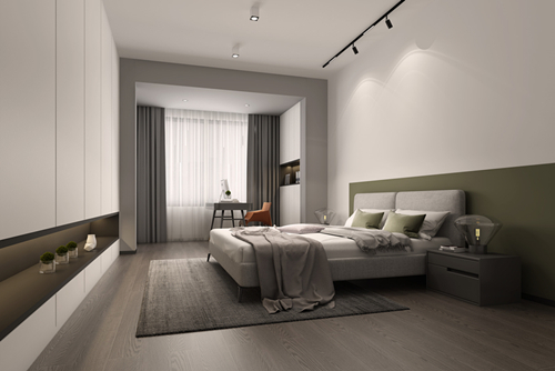 海口市濱河華庭現代簡約風格三居室裝修案例