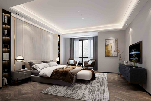 嘉興市金科旭輝公元城市現(xiàn)代簡約風(fēng)格復(fù)式裝修案例