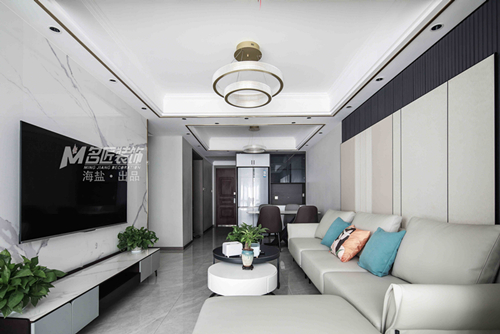 嘉興市嘉業陽光城現代簡約風格三居室裝修案例