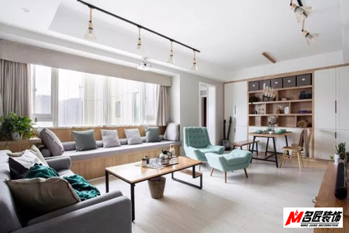 江門市華僑公館現代簡約風格三居室裝修案例