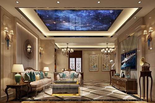 清遠市高新區萬家福公寓歐式風格別墅裝修案例