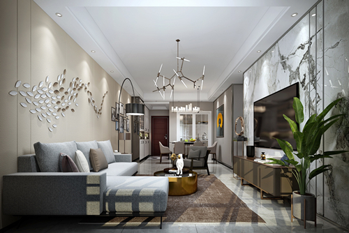 三明市公路新村現(xiàn)代簡約風(fēng)格三居室裝修案例