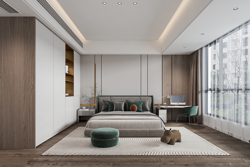 汕頭市寰宇天下花園現代風格四居室裝修案例