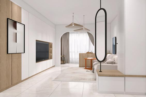 汕頭市新世界花園現代簡約風格三居室裝修案例