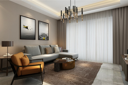 中山市遠(yuǎn)洋啟宸現(xiàn)代簡約風(fēng)格三居室裝修案例