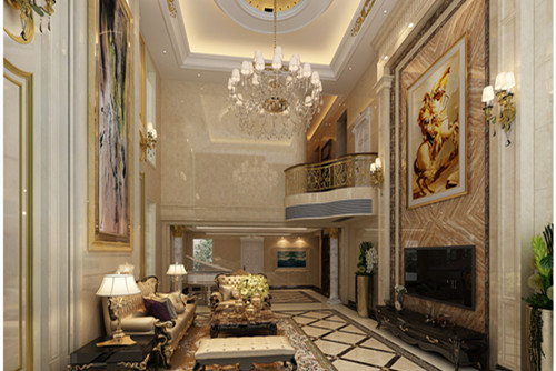 中山市保利天匯歐式風格別墅裝修案例