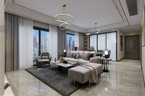 中山市嘉怡華庭歐式風格四居室裝修案例