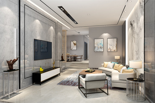 中山市敏捷紫嶺國際新中式風(fēng)格別墅裝修案例