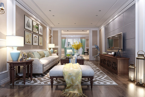 潮州市紅光金陵園新中式風格復式裝修案例