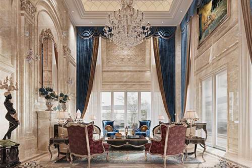 海口市海南新天地歐式風格別墅裝修案例