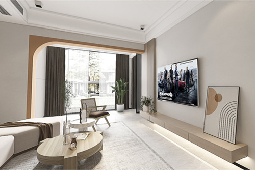 莆田市壩下新天地現代簡約風格三居室裝修案例