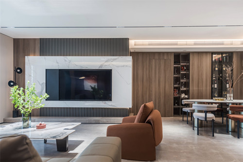 海口市濱江帝景現代簡約風格四居室裝修案例