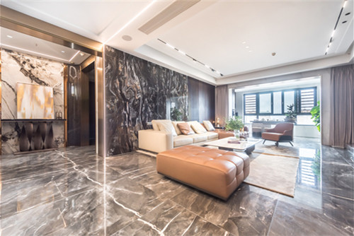 ?？谑续P翔山莊輕奢風格四居室裝修案例