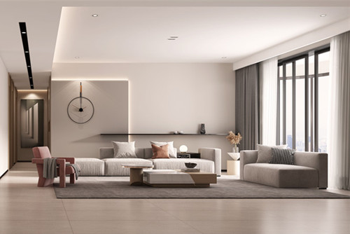 海口市椰海潤景現代簡約風格三居室裝修案例