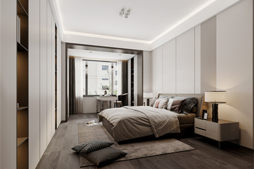 海口市濱河華庭現代簡約風格三居室裝修案例