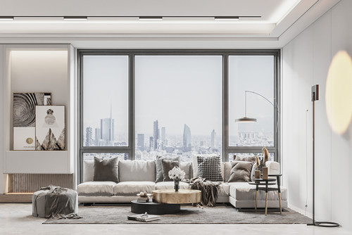 廣州市恒大山水城現代簡約風格三居室裝修案例