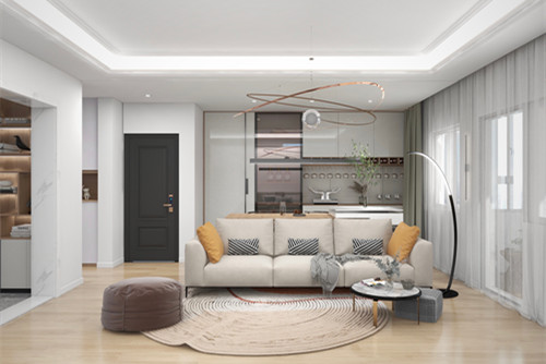 廣州市嶺南新世界北歐風(fēng)格二居室裝修案例