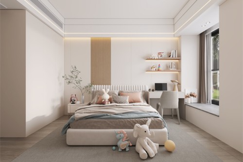 汕頭市寰宇天下花園新中式風格四居室裝修案例