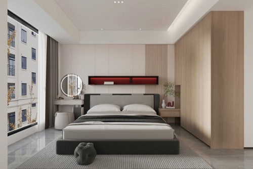 汕頭市綠地總部中心現(xiàn)代簡約風格三居室裝修案例