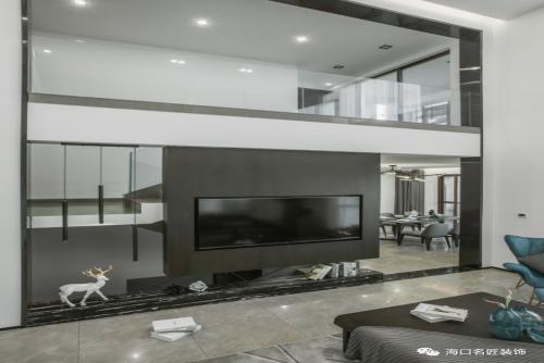 海口市江畔人家現代簡約風格別墅裝修案例