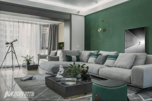 海口市椰海潤景現代簡約風格三居室裝修案例