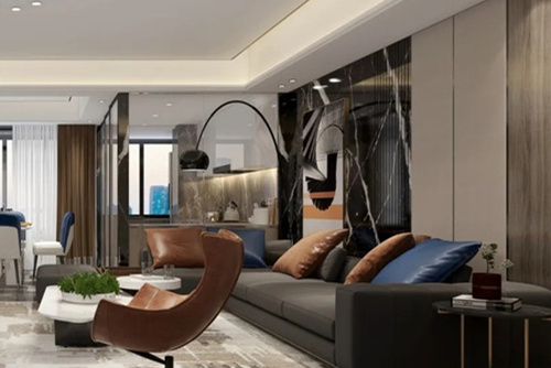 潮州市城北市場現代簡約風格四居室裝修案例