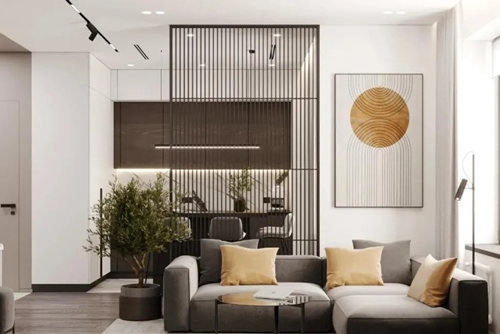 貴港市半島國際現代簡約風格三居室裝修案例