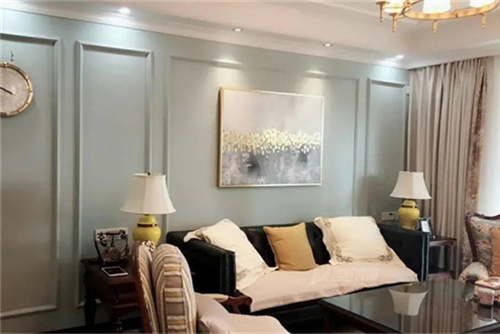 合肥市華僑城半湯溫泉小鎮美式風格三居室裝修案例