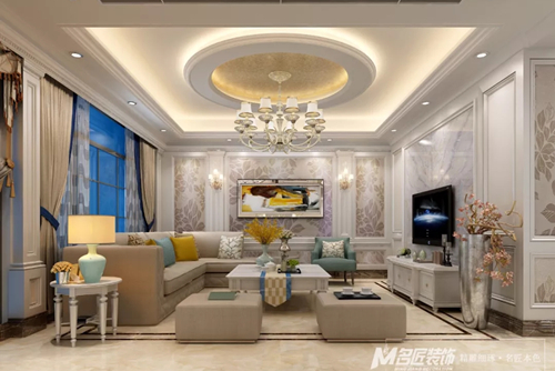 珠海市萬科云城歐式風格別墅裝修案例